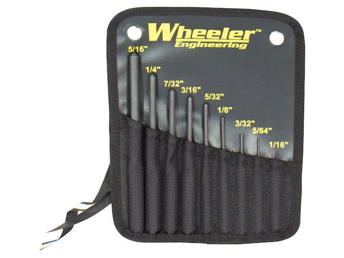 Wheeler, Roll Pin Punch Set 9-Piece Steel